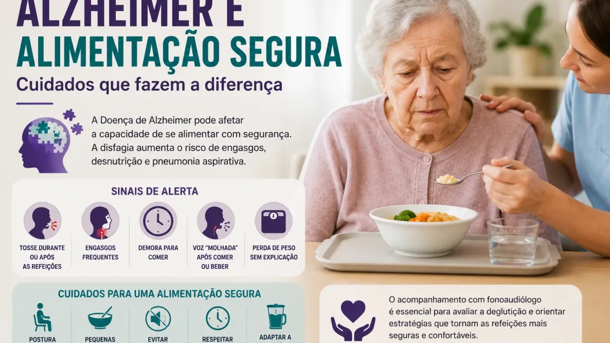 Alzheimer e alimentação segura em pessoas com disfagia