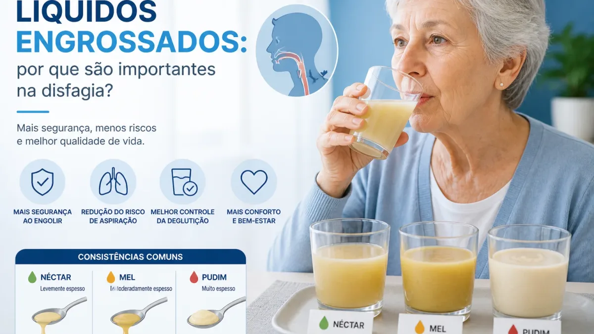Líquidos engrossados para pessoas com disfagia e alimentação segura