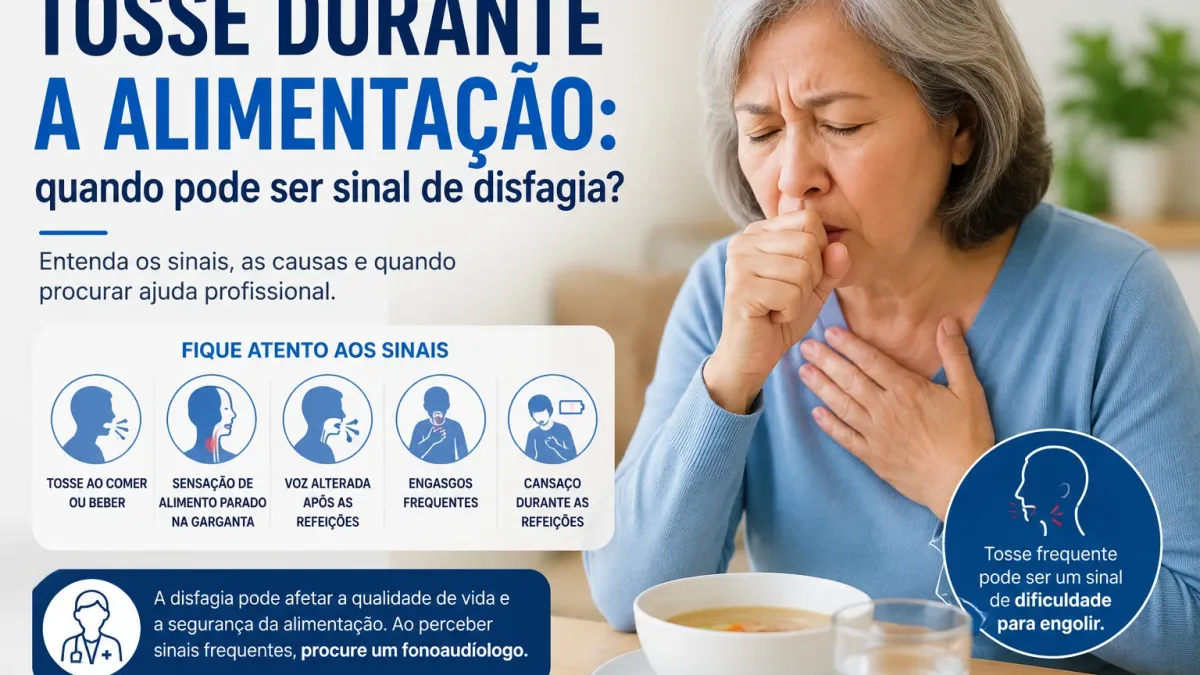 Tosse durante alimentação e sinais de disfagiar